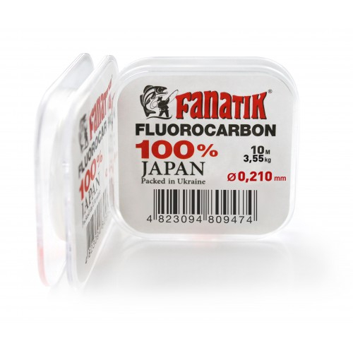 FANATIK Fluorocarbon Angelschnur 0.173 mm bis 0.7 mm Transparent