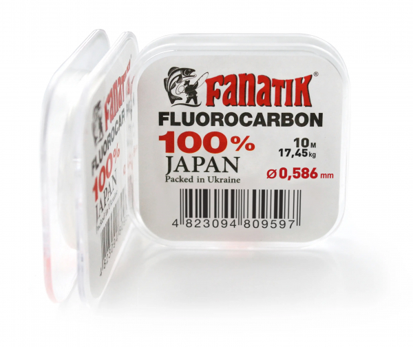 FANATIK Fluorocarbon 7m Angelschnur 0.650 bis 0.700 mm Transparent