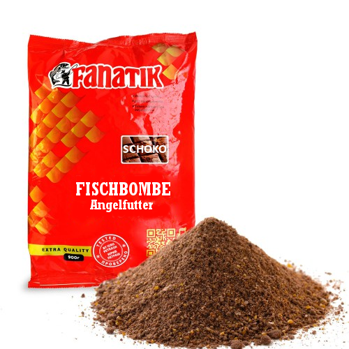 Angelfutter FISCHBOMBE "Schokolade" Anfutter Lockfutter Allroundfutter Grundfutter Aroma